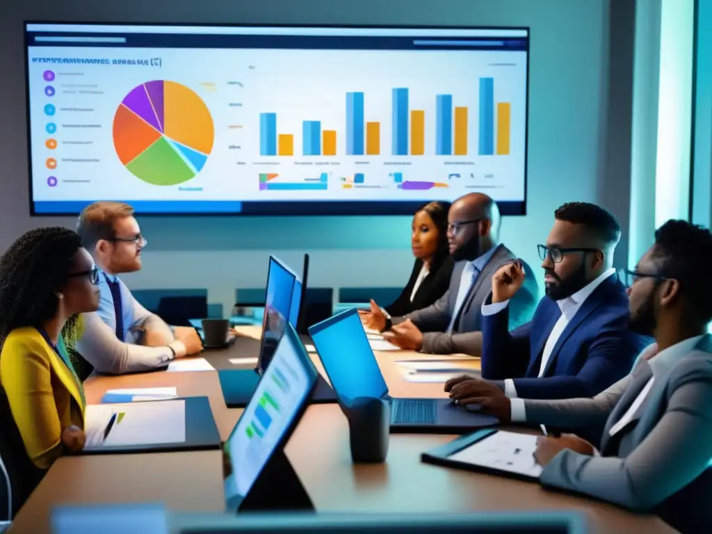 Equipo diverso resolviendo problemas Herramientas de análisis para líderes y equipos colaborando en soluciones innovadoras