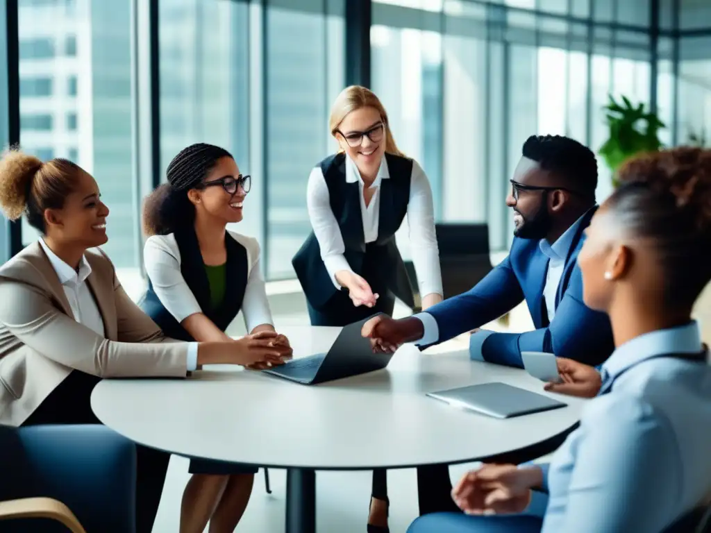 Profesionales en equipo, desarrollando inteligencia emocional en el entorno laboral