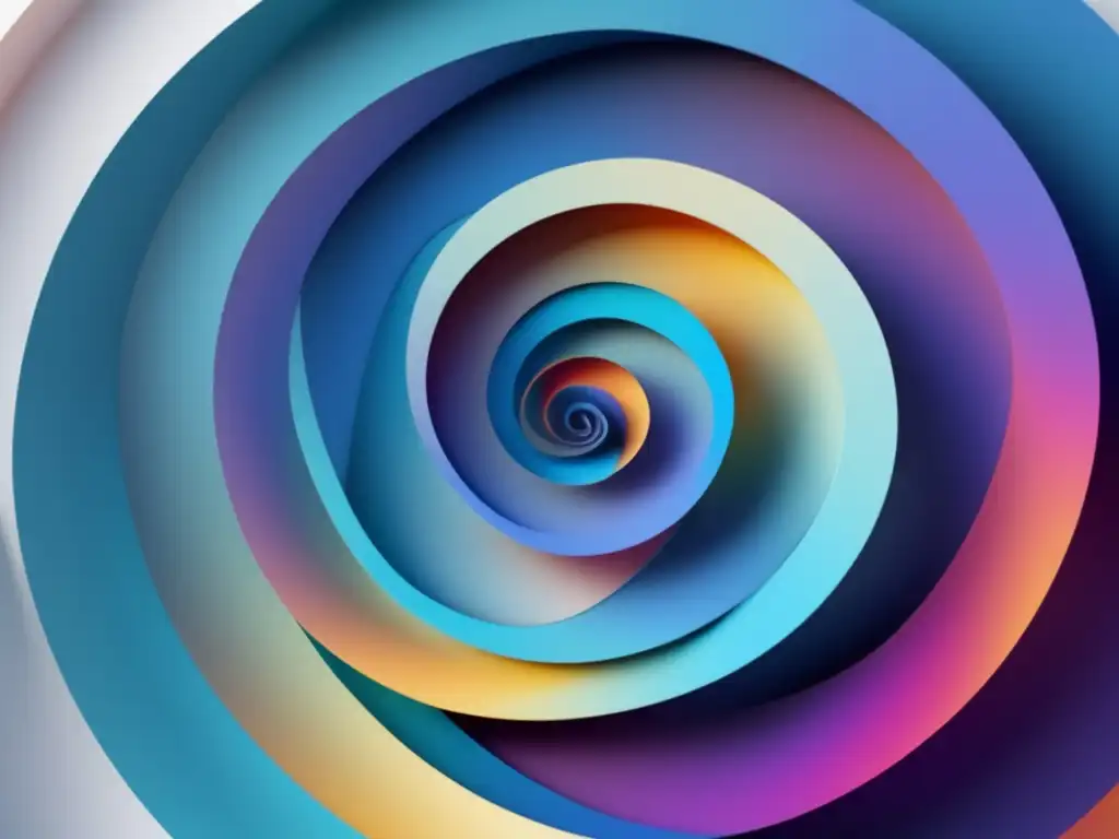 Imagen abstracta que representa la inteligencia emocional: espiral de emociones y decisiones