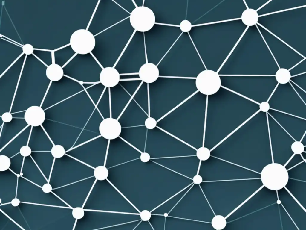 Imagen abstracta de formas geométricas interconectadas para estrategias de networking efectivas