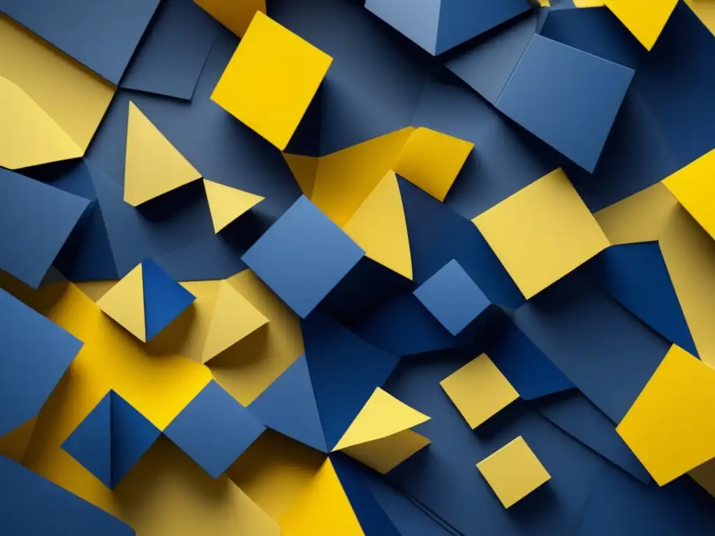 Geometría abstracta en azul y amarillo: habilidades blandas en el análisis de problemas