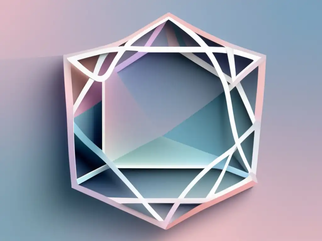 Geometría minimalista moderna Imagen abstracta minimalista con patrón geométrico y colores pastel
