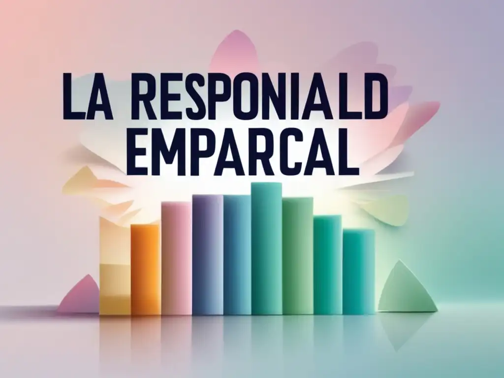 Representación abstracta de valores y beneficios de la responsabilidad social empresarial