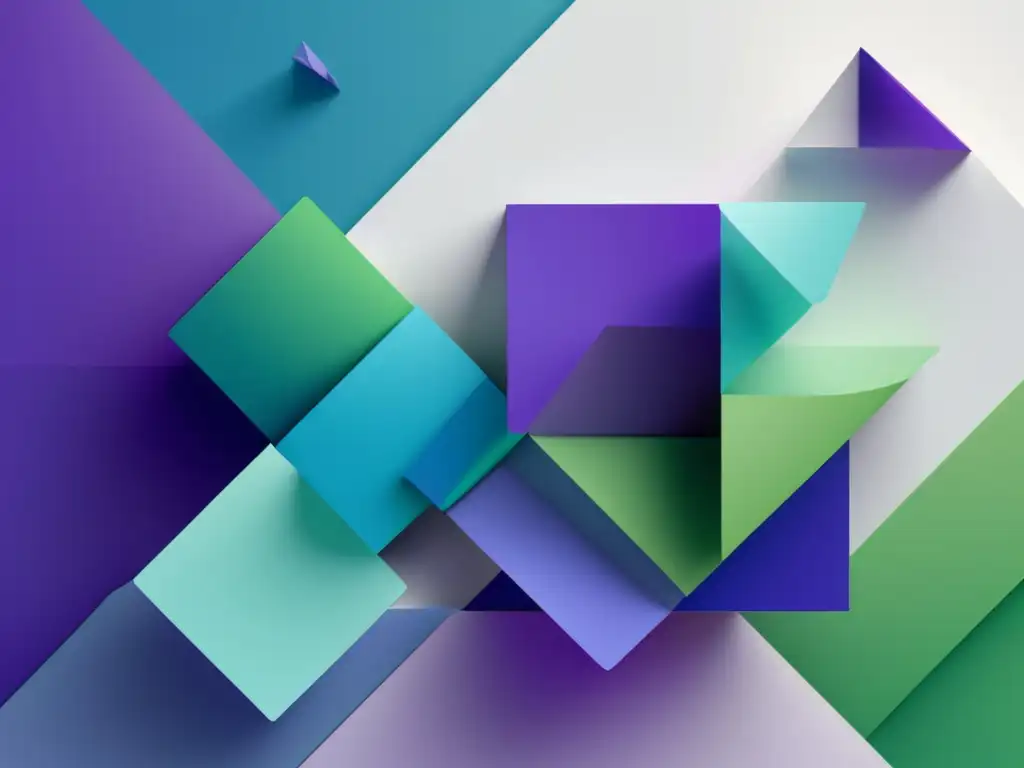 Puzle geométrico en tonos vibrantes Habilidades blandas, pensamiento crítico y resolución de problemas en una imagen 8k con diseño abstracto y vibrantes formas geométricas