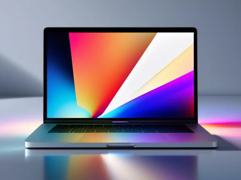 MacBook Pro con Keynote vibrante Herramienta para mejorar presentaciones y habilidades de comunicación
