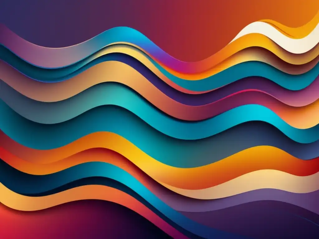 Imagen abstracta de ondas sonoras en colores vibrantes que representa técnicas de escucha activa