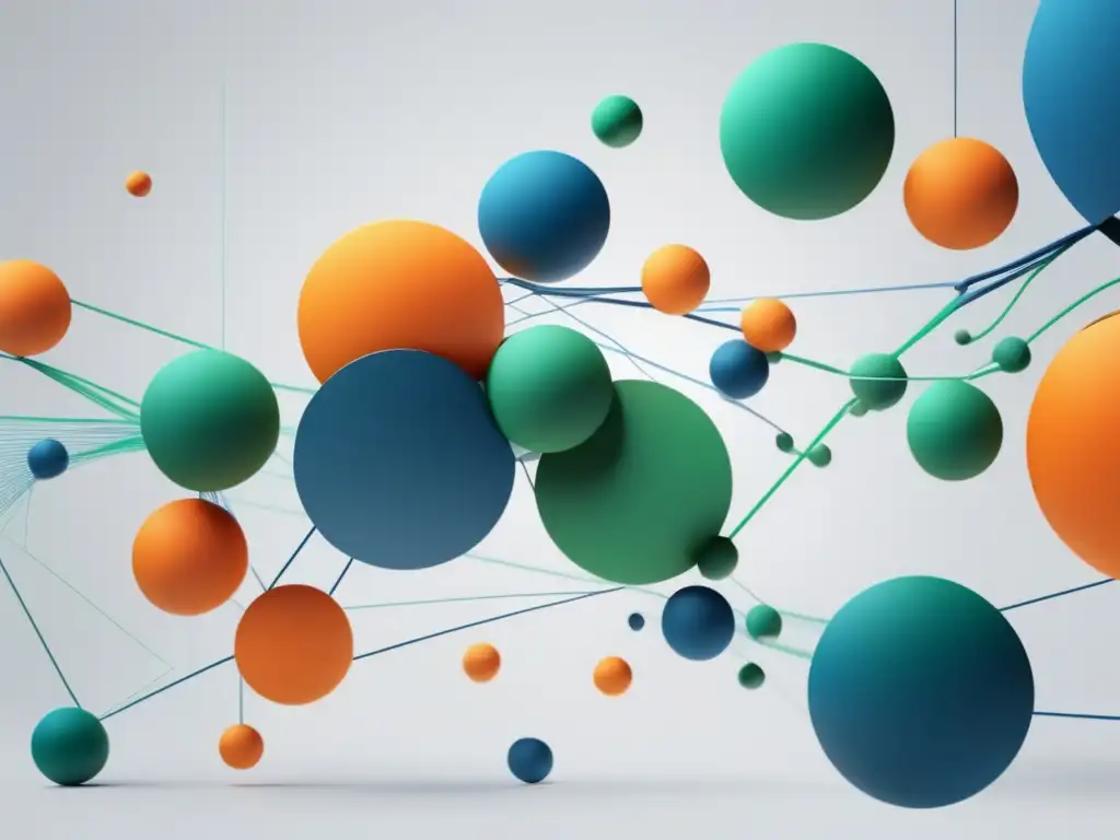 Técnicas de persuasión en imagen abstracta 8k con colores vibrantes y líneas entrelazadas que representan comunicación efectiva