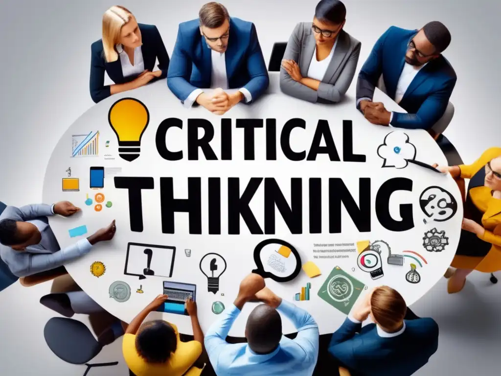 Profesionales reflexionando en el trabajo Estrategias de pensamiento crítico para mejorar la resolución de conflictos en el trabajo