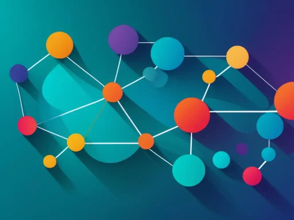 Habilidades de networking en eventos: Imagen abstracta de líneas y formas interconectadas, simbolizando la comunicación y conexiones