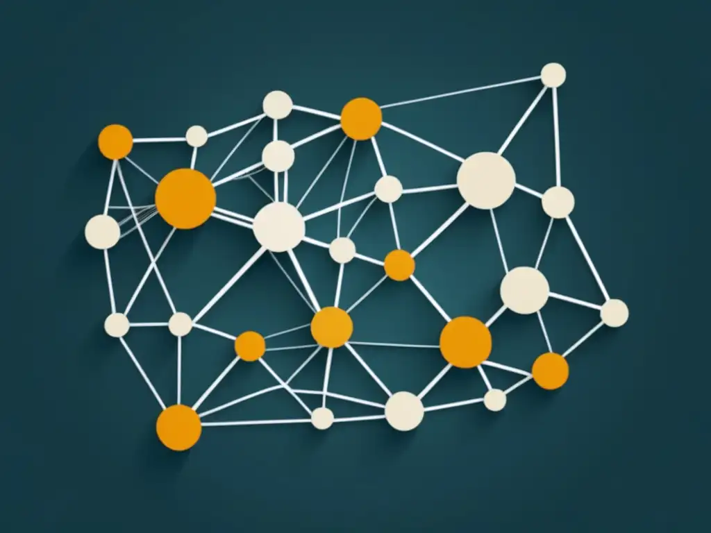 Imagen abstracta que representa la red de conexiones y nodos, simbolizando el poder de persuasión e influencia