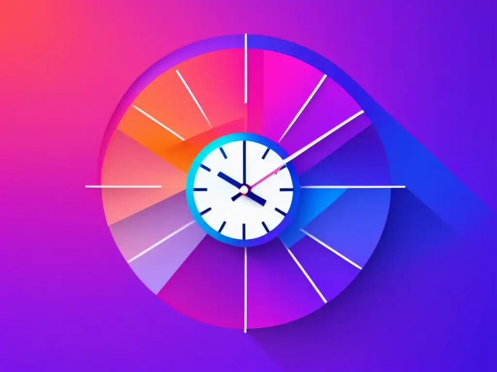 Reloj con técnicas modernas para gestionar el tiempo y evitar la procrastinación en el ámbito laboral